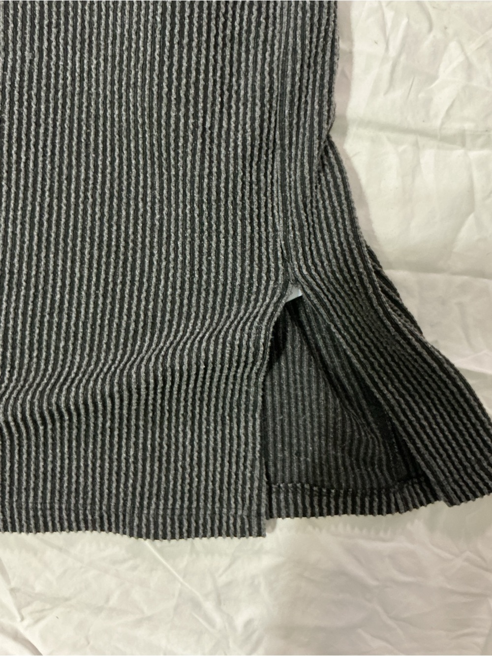 Women’s Black Ribbed Racerback Midi Dress - Picture 2 of 3